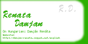 renata damjan business card